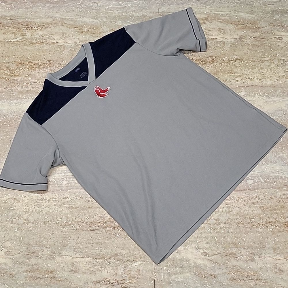 MLB BOSTON RED SOX POLY JERSEY TEE SIZE XL